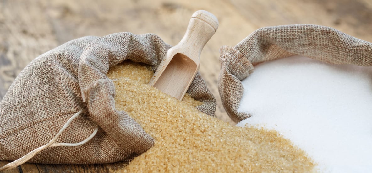 Variety of cane sugar products, including brown cane sugar, white cane sugar, ICUMSA 45, and ICUMSA VHP 600-1200 from trusted supplier.